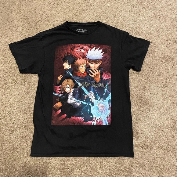 Jujutsu Kaisen T-Shirt Crunchy Roll Anime Manga‎ Adult Medium Black - Picture 1 of 4